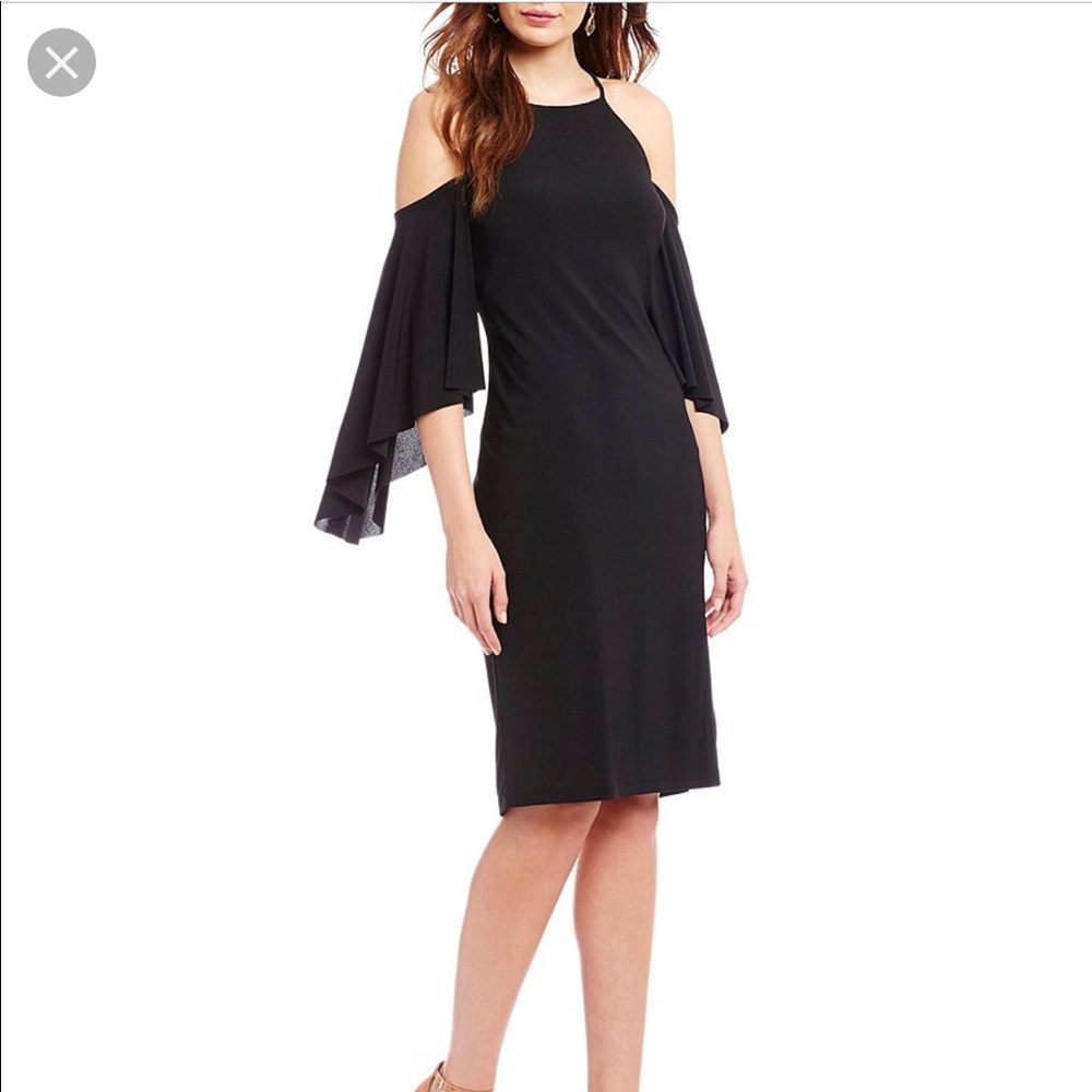 R&M Richards cold shoulder dress